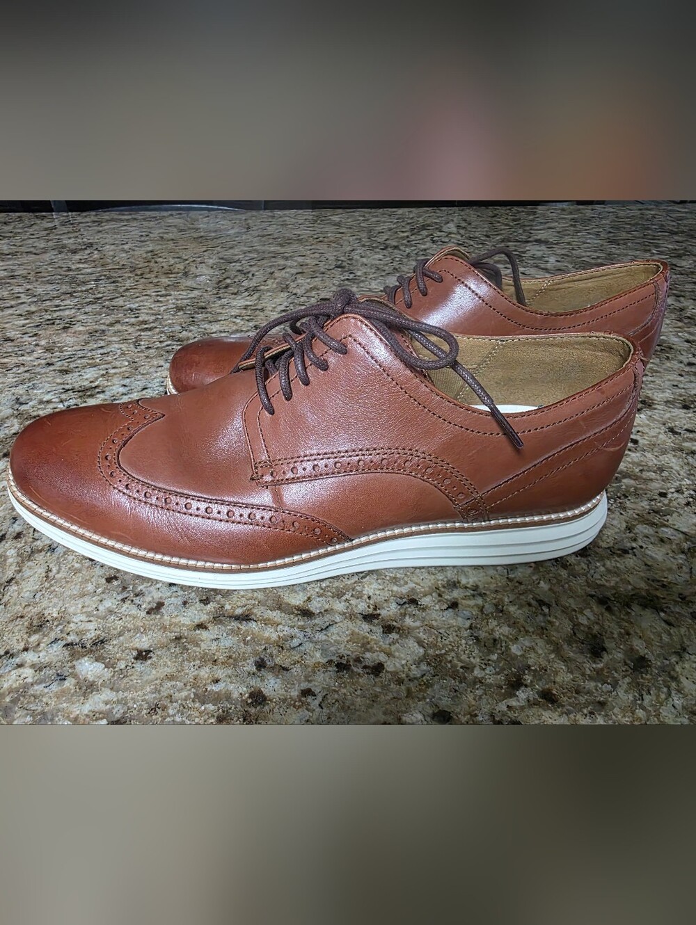 Mens Cole Haan Original Grand OS Wingtip Oxford Shoes Size 12 M Comfort Casual